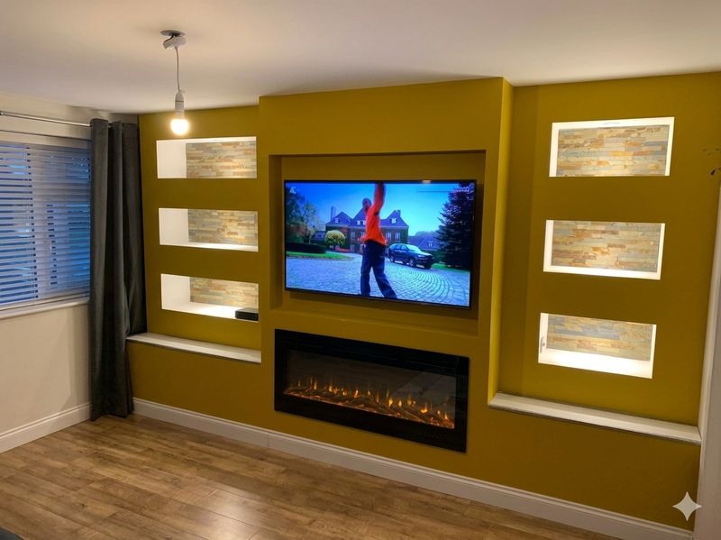 Interior after - Fireplace